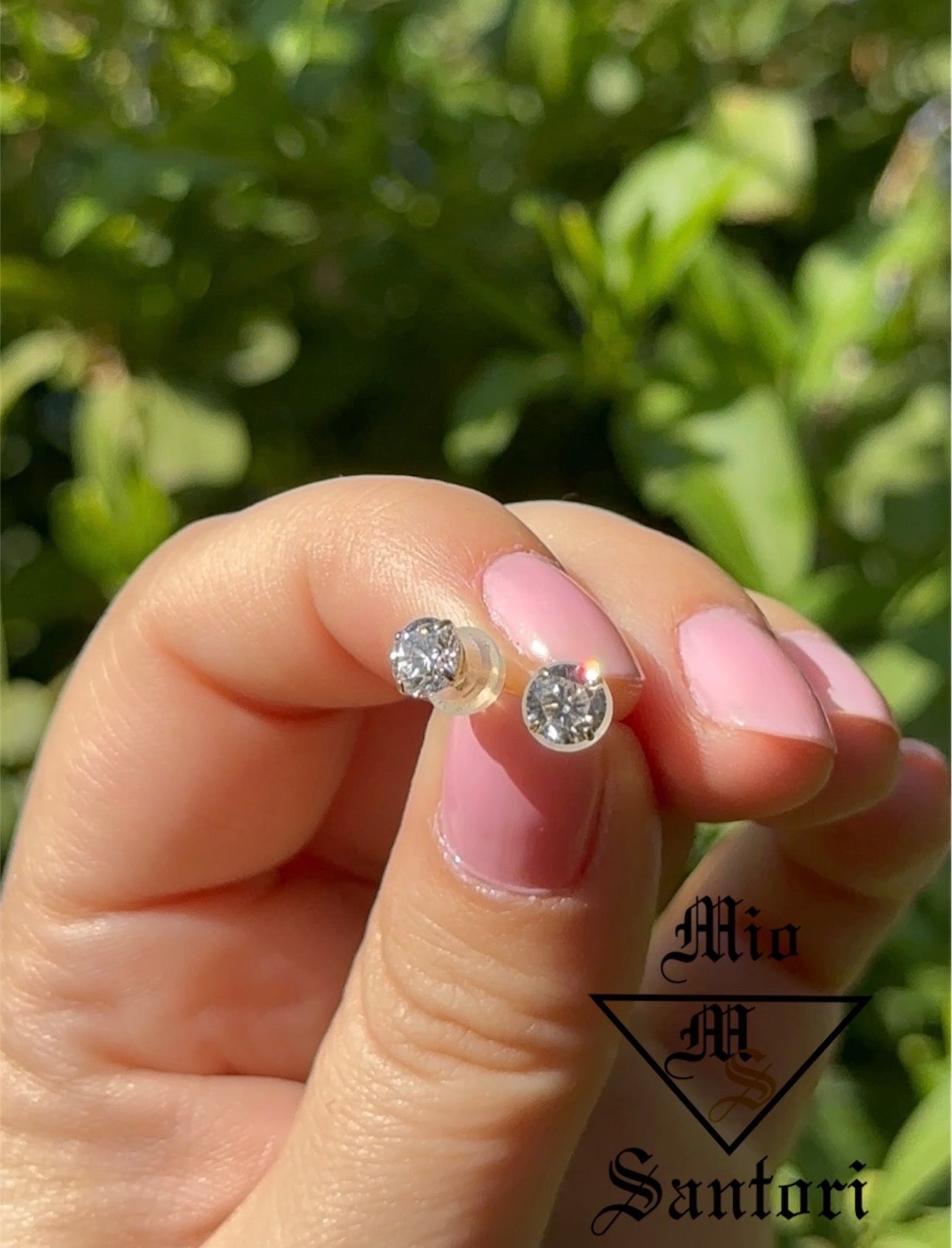 14k CZ 5mm Studs