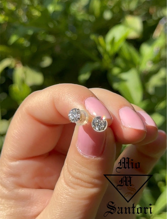 14k CZ 5mm Studs
